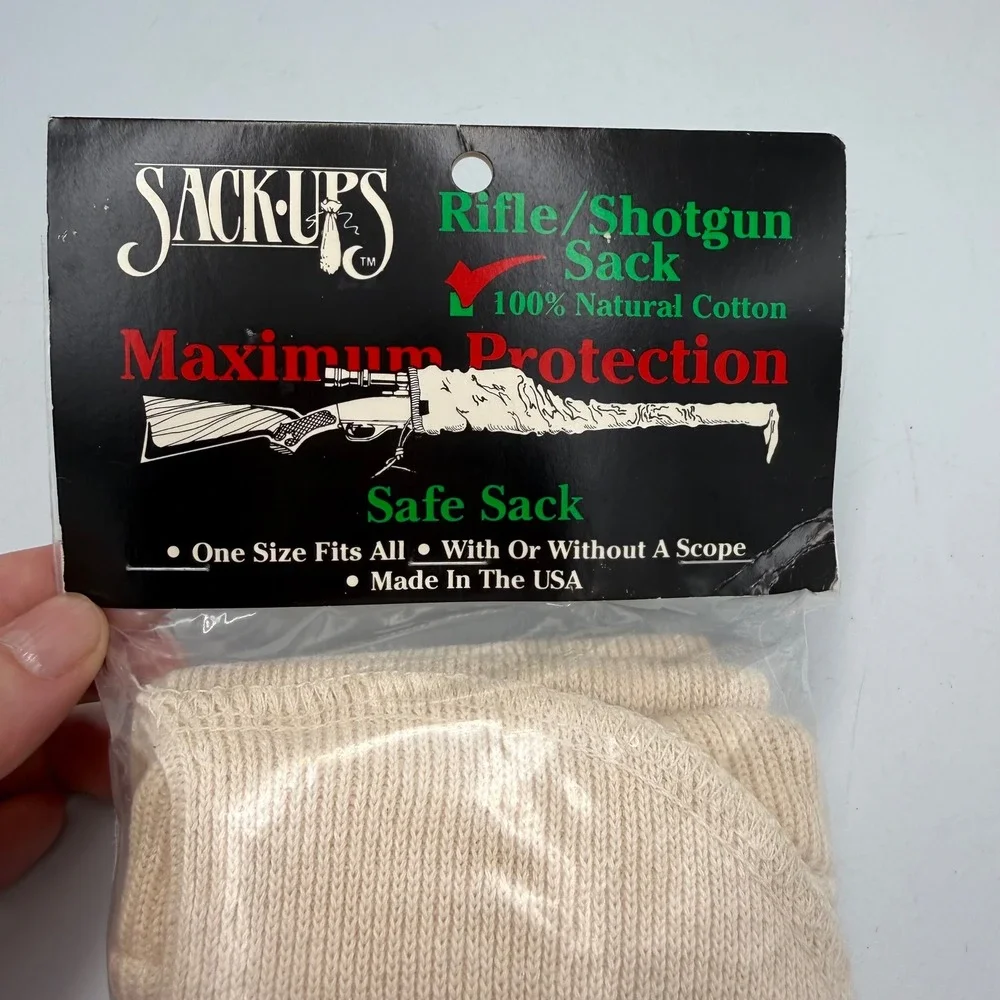 Sack-Ups Rifle Shotgun Safe Sack Quail Unlimited Cotton Gun Sleeve 58 Inch Tan